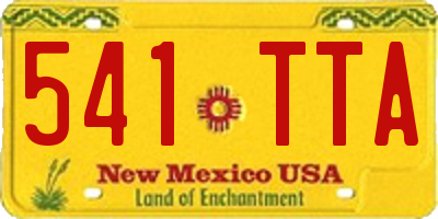 NM license plate 541TTA