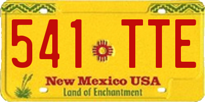 NM license plate 541TTE