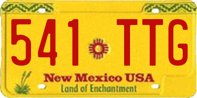 NM license plate 541TTG
