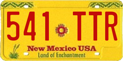 NM license plate 541TTR