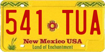 NM license plate 541TUA