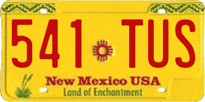 NM license plate 541TUS