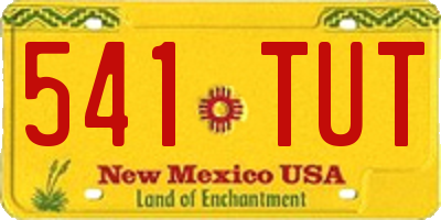 NM license plate 541TUT