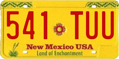 NM license plate 541TUU