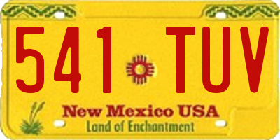 NM license plate 541TUV