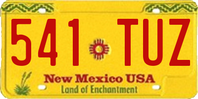 NM license plate 541TUZ