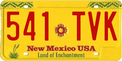 NM license plate 541TVK