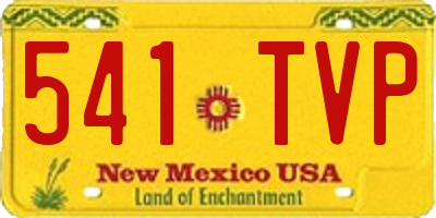 NM license plate 541TVP