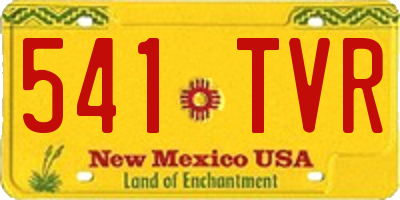 NM license plate 541TVR