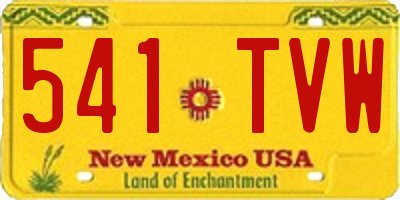 NM license plate 541TVW
