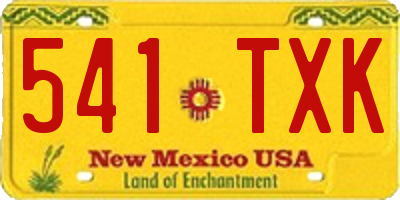 NM license plate 541TXK