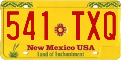 NM license plate 541TXQ