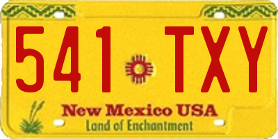 NM license plate 541TXY