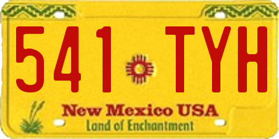 NM license plate 541TYH