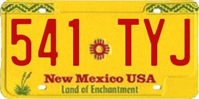 NM license plate 541TYJ