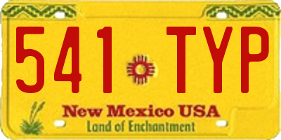 NM license plate 541TYP
