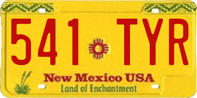 NM license plate 541TYR
