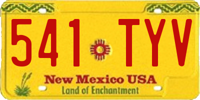 NM license plate 541TYV