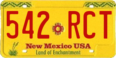 NM license plate 542RCT
