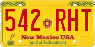 NM license plate 542RHT