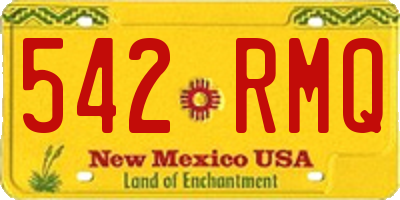 NM license plate 542RMQ