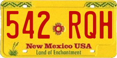 NM license plate 542RQH