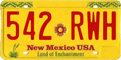 NM license plate 542RWH