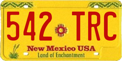 NM license plate 542TRC