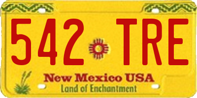 NM license plate 542TRE