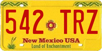 NM license plate 542TRZ