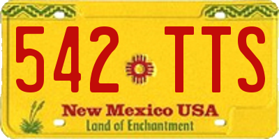 NM license plate 542TTS