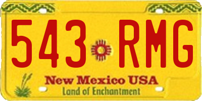NM license plate 543RMG