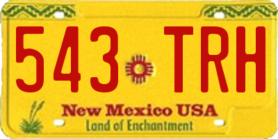 NM license plate 543TRH