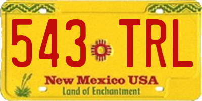 NM license plate 543TRL
