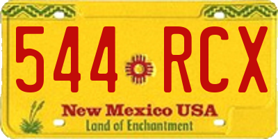 NM license plate 544RCX