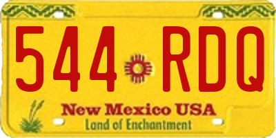 NM license plate 544RDQ