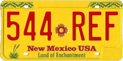 NM license plate 544REF