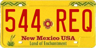 NM license plate 544REQ