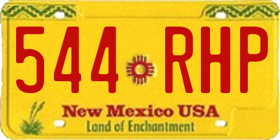 NM license plate 544RHP