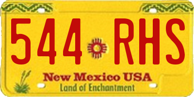 NM license plate 544RHS