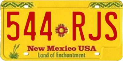 NM license plate 544RJS