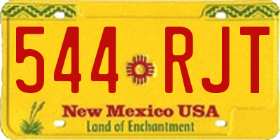 NM license plate 544RJT