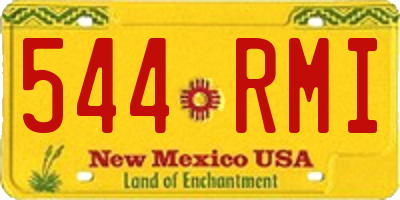 NM license plate 544RMI