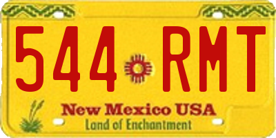 NM license plate 544RMT
