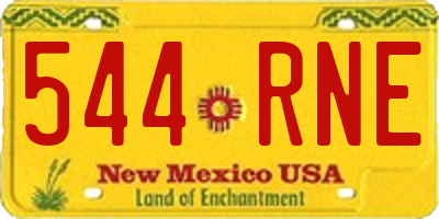NM license plate 544RNE