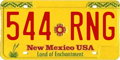 NM license plate 544RNG
