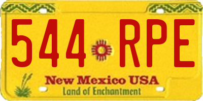 NM license plate 544RPE