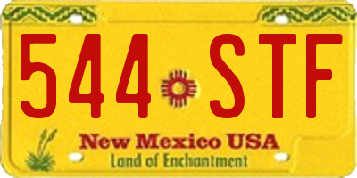 NM license plate 544STF