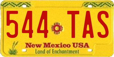 NM license plate 544TAS