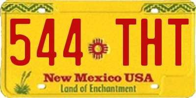 NM license plate 544THT